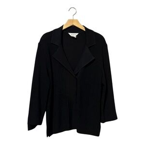 Exclusively Misook Cardigan Jacket Black Size Large
